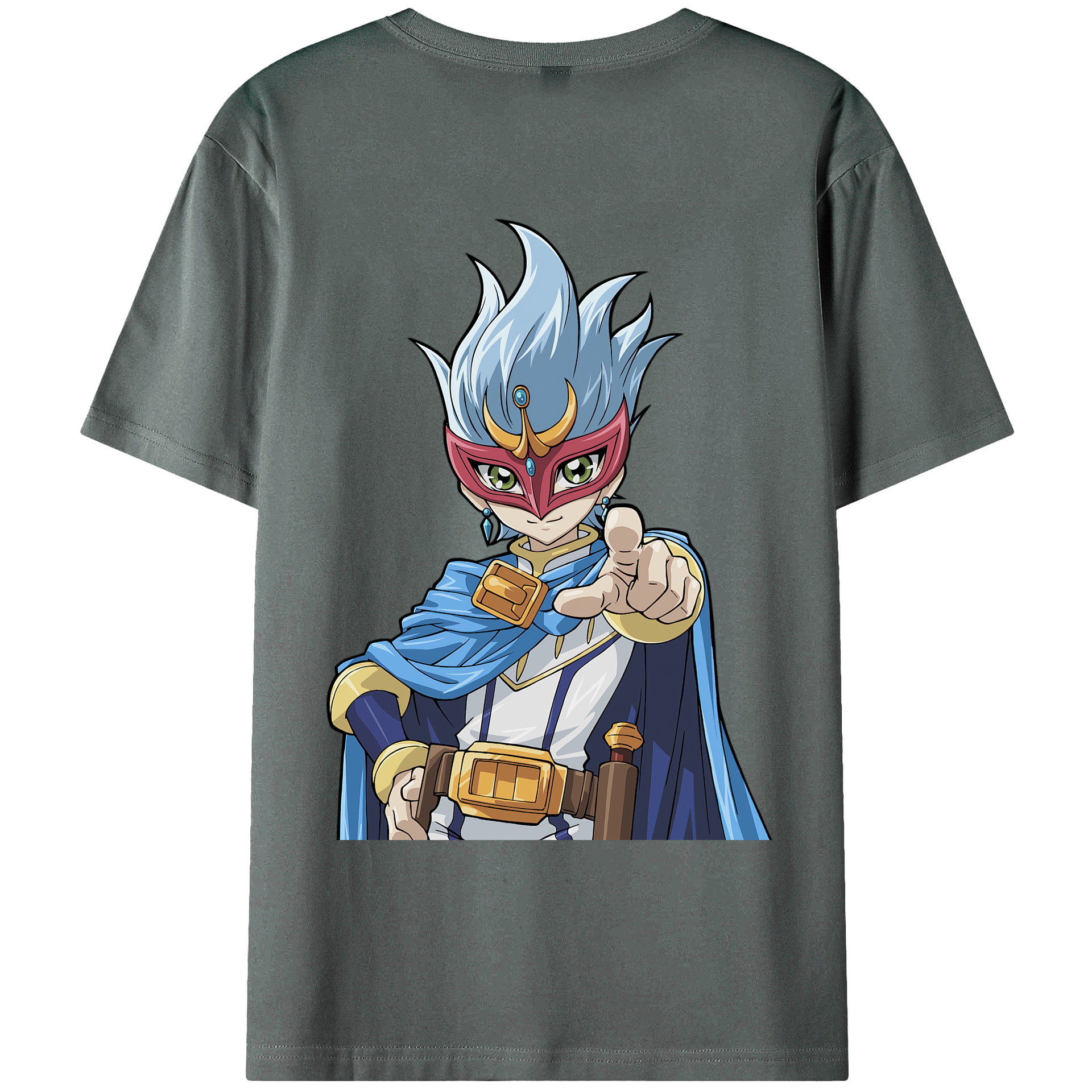 （画像用） 遊☆戯☆王 Yu-Gi-Oh! 綿100％ メンズ半袖Tシャツ（バックプリント） 通気性